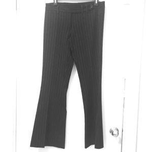 pinstriped black flared slacks/pants xoxo